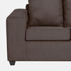 Juego de Living Innovamuebles Kahlo Sofá 3 Cuerpos + Dos Pouf 1 Cuerpo Chocolate