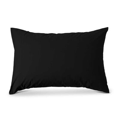 Funda de Almohada Elements & Co Liso 52 x 76 cm Negro