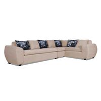 Sofá Seccional Modular Elegant Detail Houston 7 Cuerpos Beige