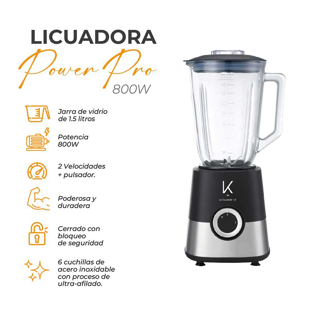 Licuadora Power Pro 800W