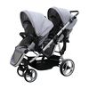 Coche Doble Duo Reclinable 6 Modos En 1 LuBabycas Gris