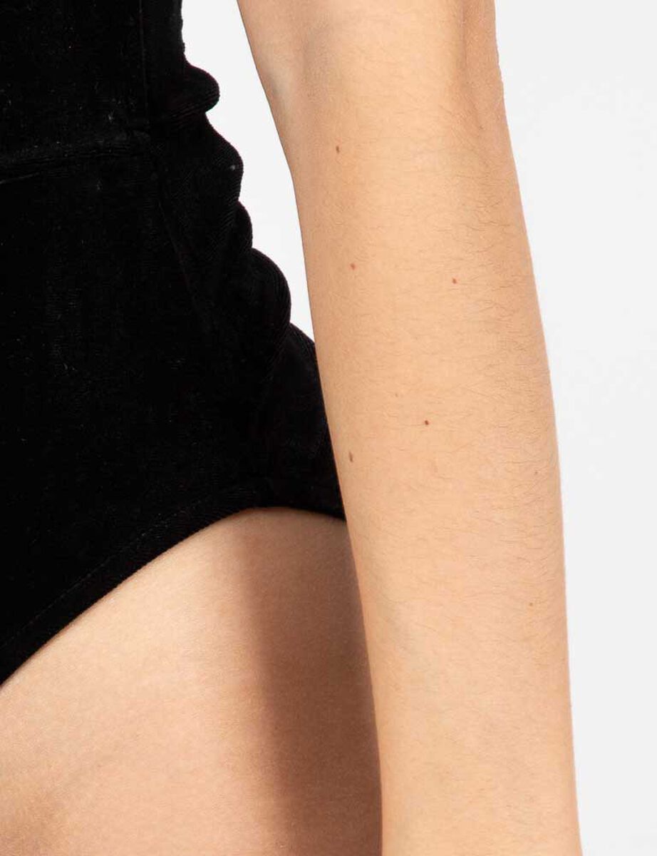 Body Strapless Terciopelo Plush Mujer Fiorucci