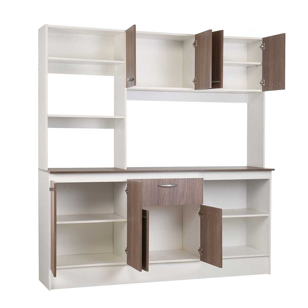 Mueble de Cocina CIC Julieta Nogal Africano Blanco 1 Cajón