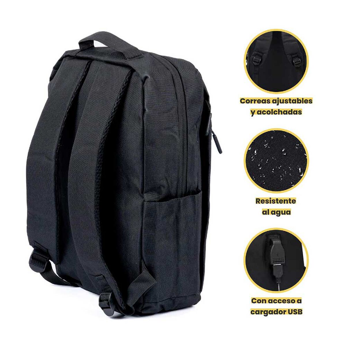 Mochila LEVO  Notebook 15" Negro