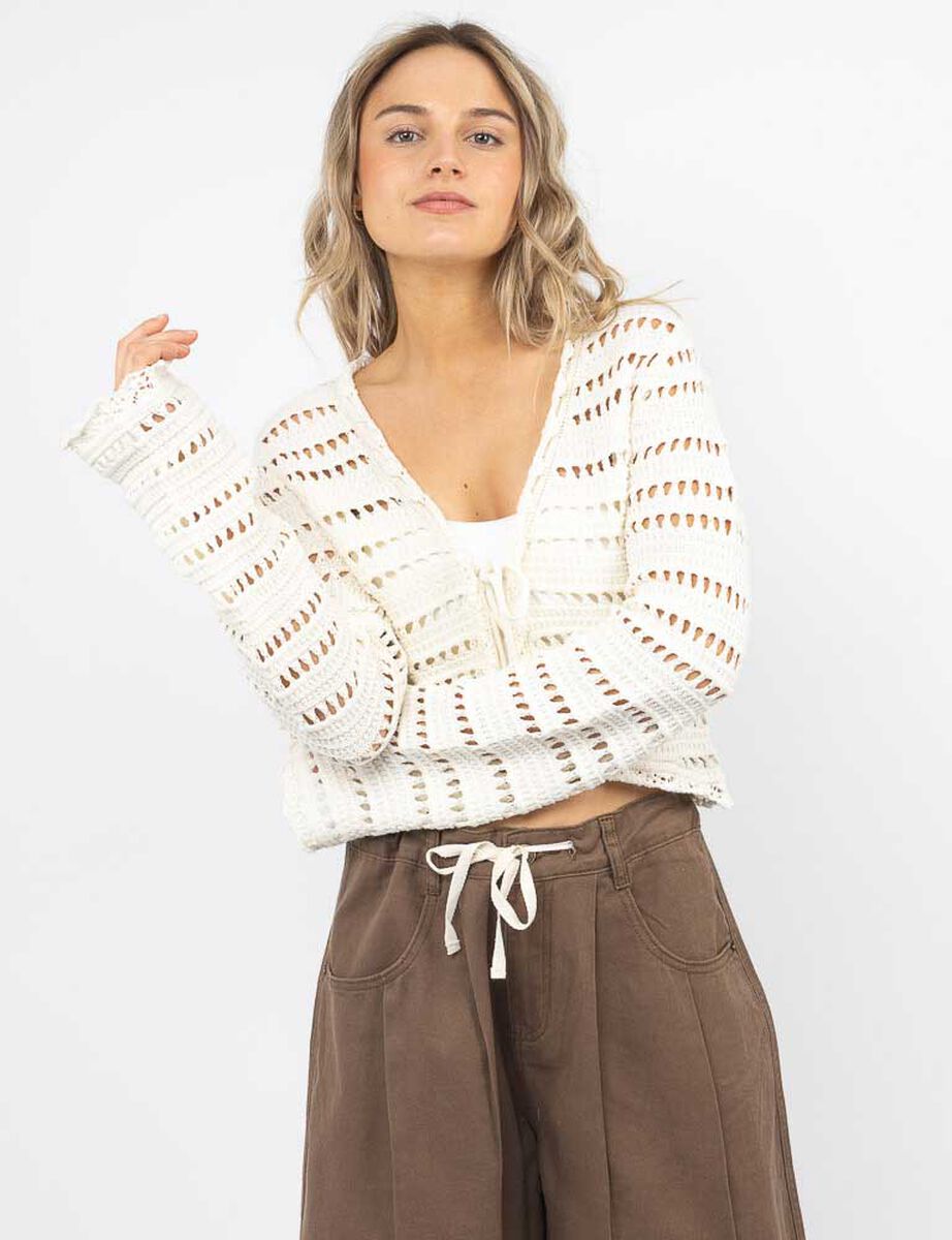 Sweatr Crop Croche Mujer Icono