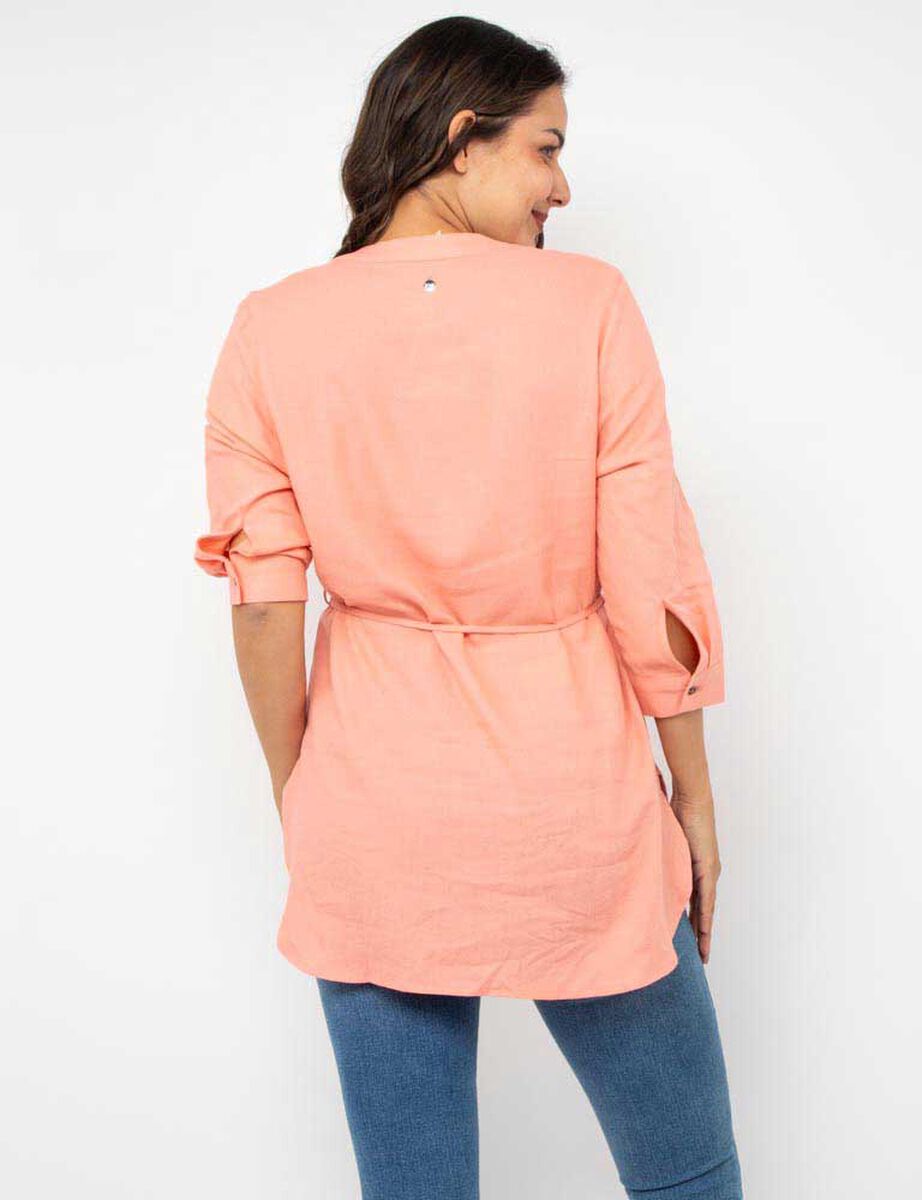 Blusa Lisa Manga 3/4 Mujer Zibel