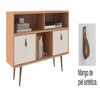 Rack Almore Alemania Hasta 55" Freijo y Off White
