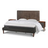 Cama Europea CIC King Ortopedic Advance + Respaldo Baker + 2 Veladores + Almohadas + Plum&oacute;n