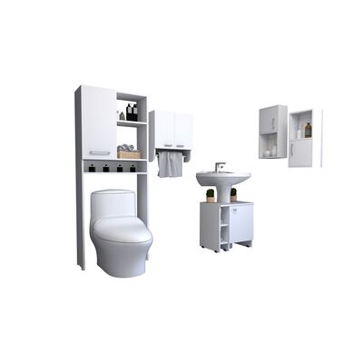 Imagen 2 del producto Set De Baño TuHome Big Bath 6 Puertas Blanco