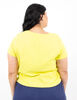 Polera Lisa Manga Corta Cuello Cuadrado Mujer Extralindas