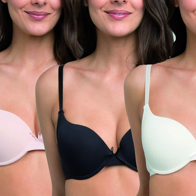 Imagen 1 del producto Pack 3 Sostenes Copa B Mujer Intime Rosado