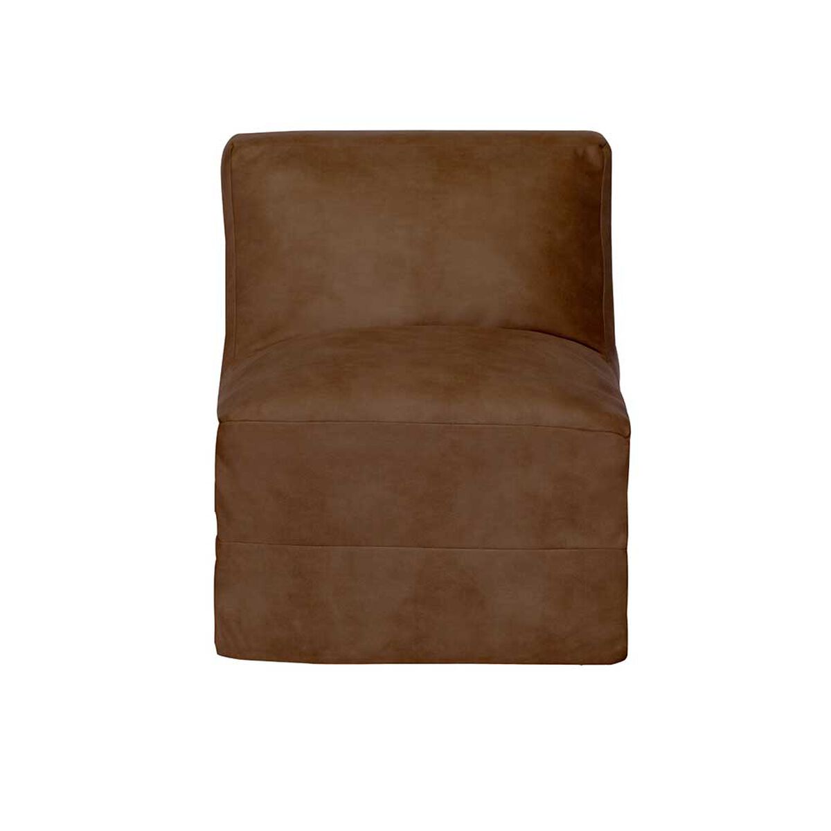 Sofá Cama Latam Home Cuero Kentucky Bari 1 Cuerpo Café Moro
