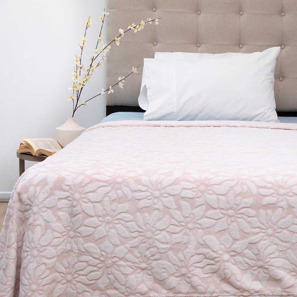 Frazada Poliéster Doral 1,5 Plazas Deluxe Beige