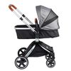 Coche Cuna Travel System Bebe Deluxe 360&deg; con Base Gris Bebesit