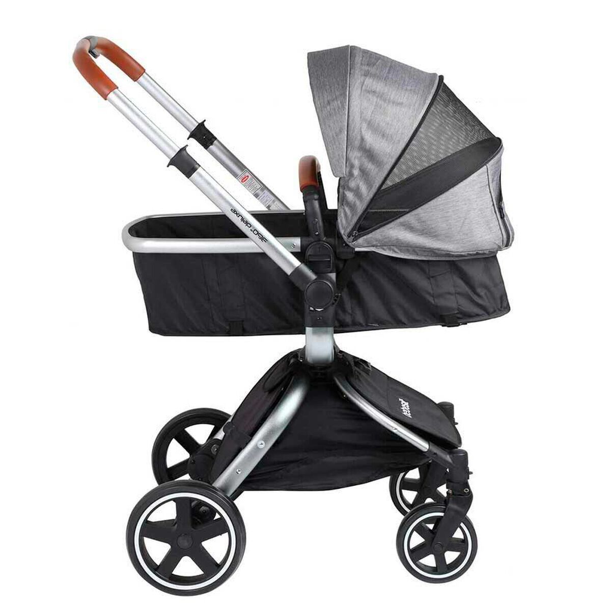 Coche Cuna Travel System Bebe Deluxe 360&deg; con Base Gris Bebesit
