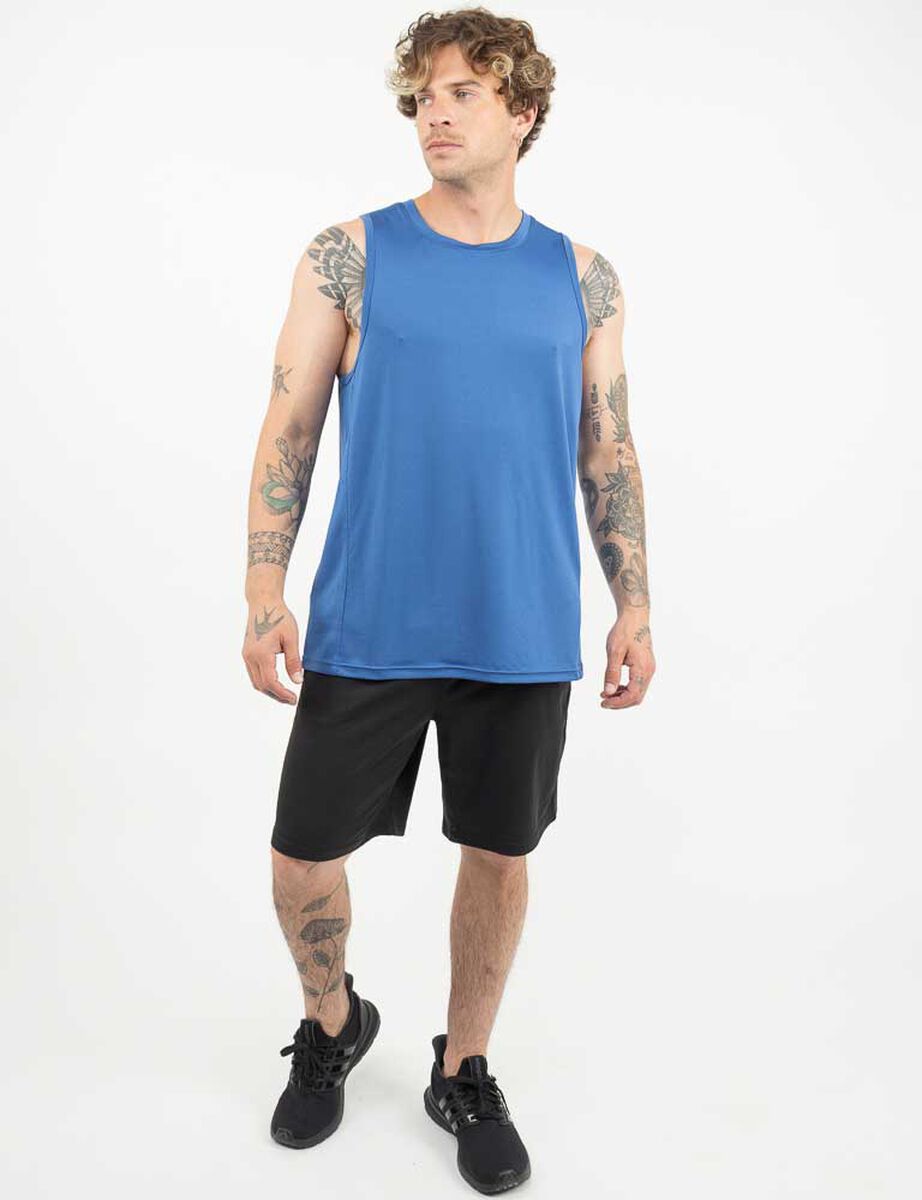 Polera Sin Mangas Hombre Black County