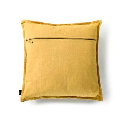 Imagen 2 del producto Cojín Cannon Lino Mostaza 60x60 cm