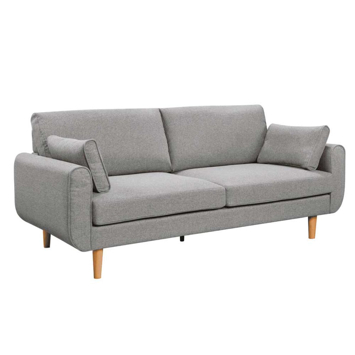 Sofá Home Mobili Denver 3 Cuerpos Gris