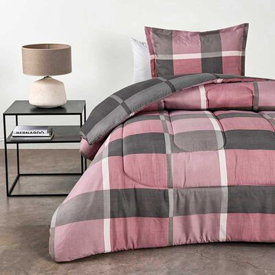 Imagen 1 del producto Plumón Cannon 1,5 Plazas Check Rosa