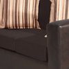 Juego de Living Innovamuebles Invictus Sofá 3 Cuerpos + Dos Pouf 1 Cuerpo Chocolate
