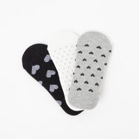 Pack 3 Unidades Calcetín Invisible de Algodón Mujer Icono Surtido