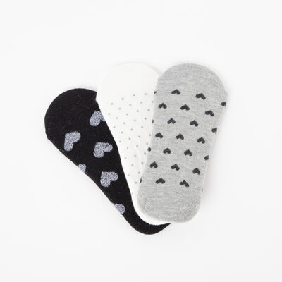 Imagen 1 del producto Pack 3 Unidades Calcetín Invisible de Algodón Mujer Icono Surtido