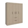 Closet Tuhome 150 VM 4 Puertas 2 Cajones Cartagena Wengue