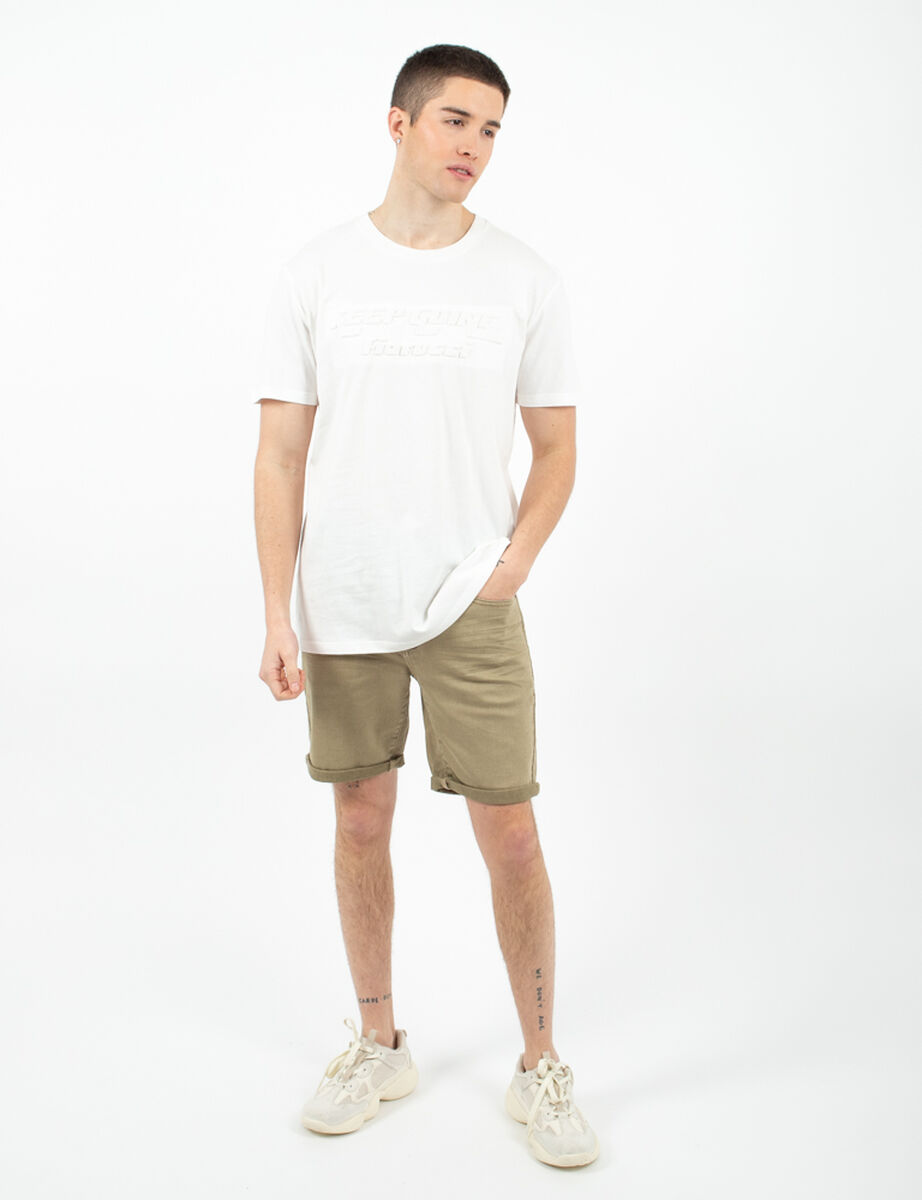 Polera Manga Corta Estampada Hombre Fiorucci