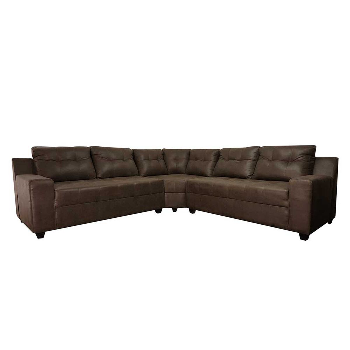 Sofá Seccional Deco Class Florencia 5 Cuerpos Café