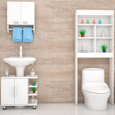 Imagen 1 del producto Mueble Lavamanos + Gabinete + Mueble Optimizador TuHome