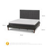 Cama Europea CIC King Ortopedic Advance + Respaldo Eufrates