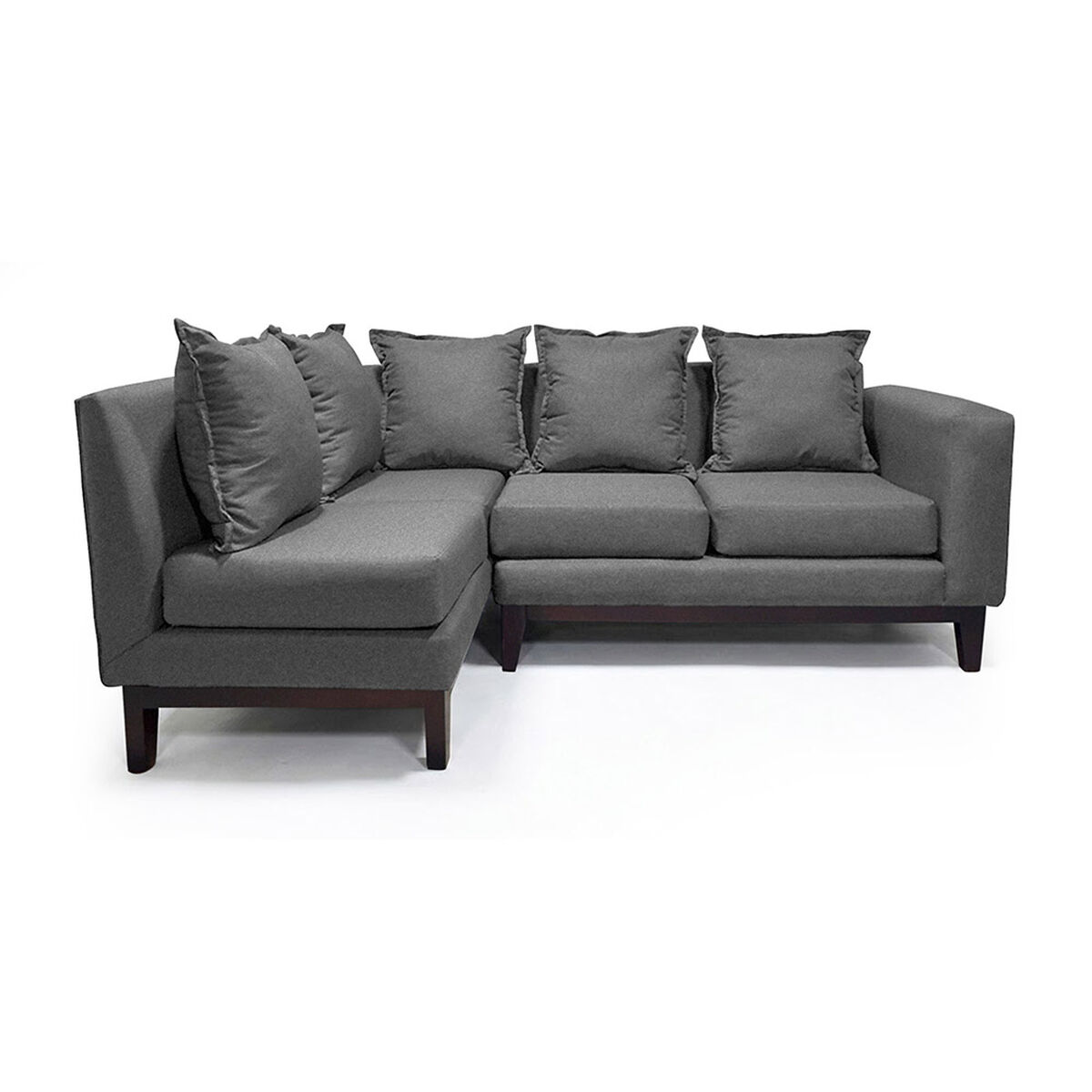 Seccional Izquierdo Living Factory Berlin 4 Cuerpos Gris