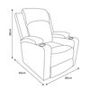 Bergere Dakar Mix Tela y PU Negro