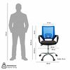 Combo Oficina Escritorio Cartagena + Silla New York Negra y Azul Arthome
