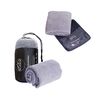 Pack Toallon Y Toalla Microfibra Terry Gris Pro Outdoor