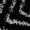 Alfombra Idetex Shaggy Guiza 70x200 cm Negro