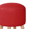 Pouf Latam Home Nantes PU Rojo