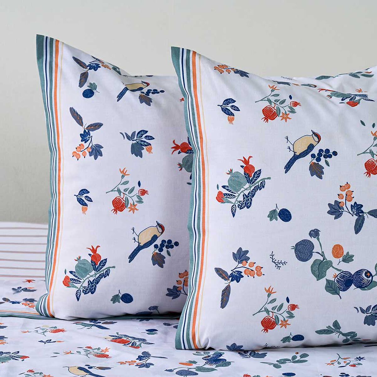 Juego de S&aacute;banas American Family 2 Plazas 144 Hilos Citrus Mostaza