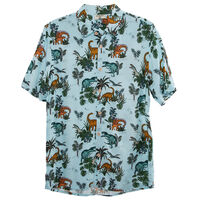 Camisa Manga Corta Estampada de Algodón Niño Cutback Light Blue