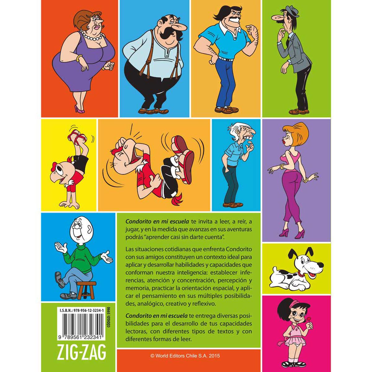 Libro Condorito en Mi Escuela: Me Enseña 7° y 8° Básico Gabriel González Cartagena Zig-Zag