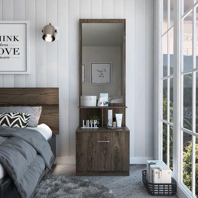 Imagen 1 del producto Velador TuHome Z-54 1 Cajón Coñac/Blanco