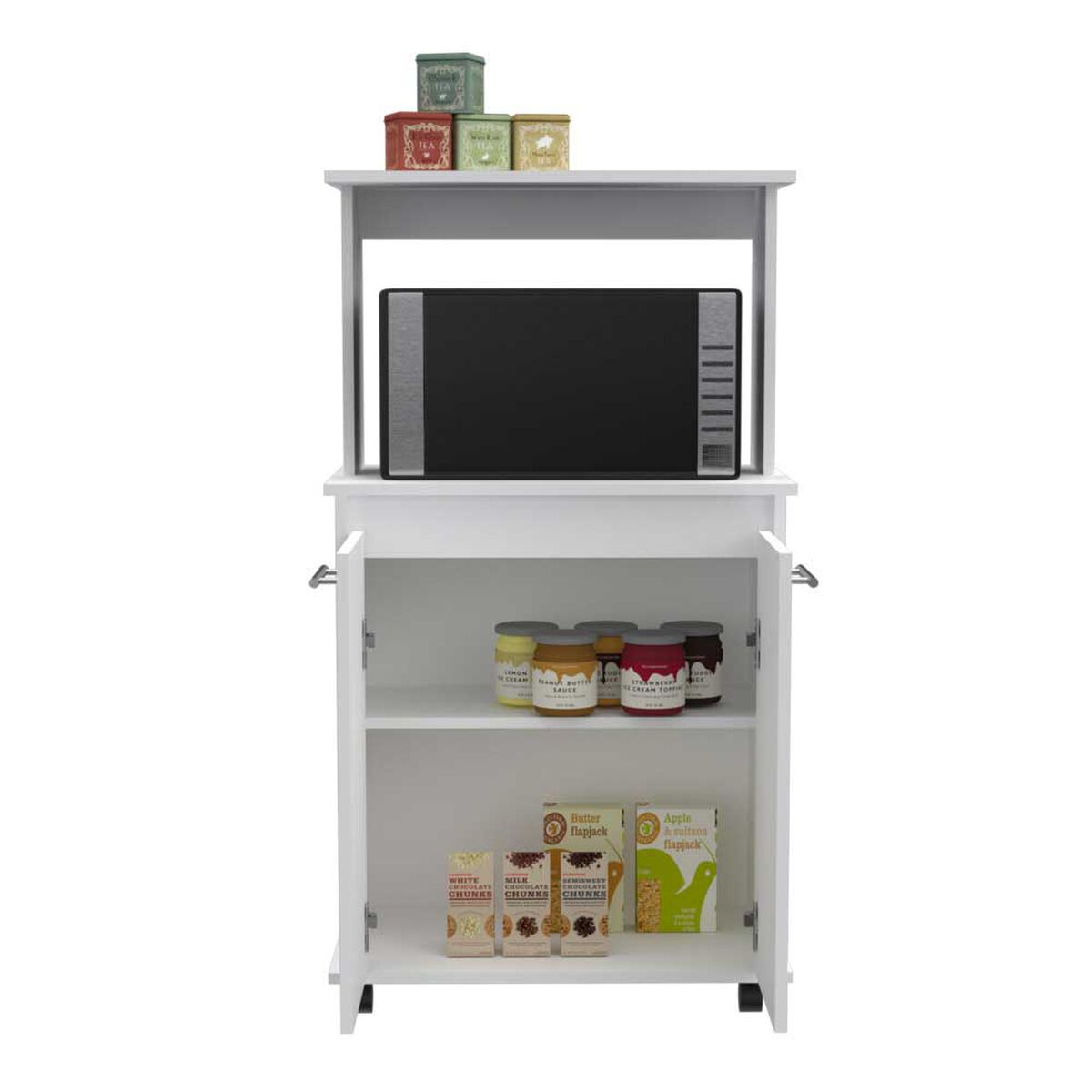 Mueble para Microondas TuHome Manchester Blanco 2 Puertas