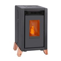 Estufa a Pellet Amesti Bambu 6000 Negro