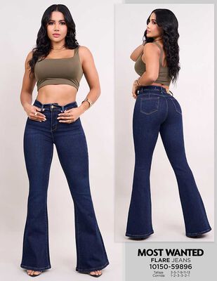 Imagen 1 del producto Jeans Flare Mujer Most Wanted Azul