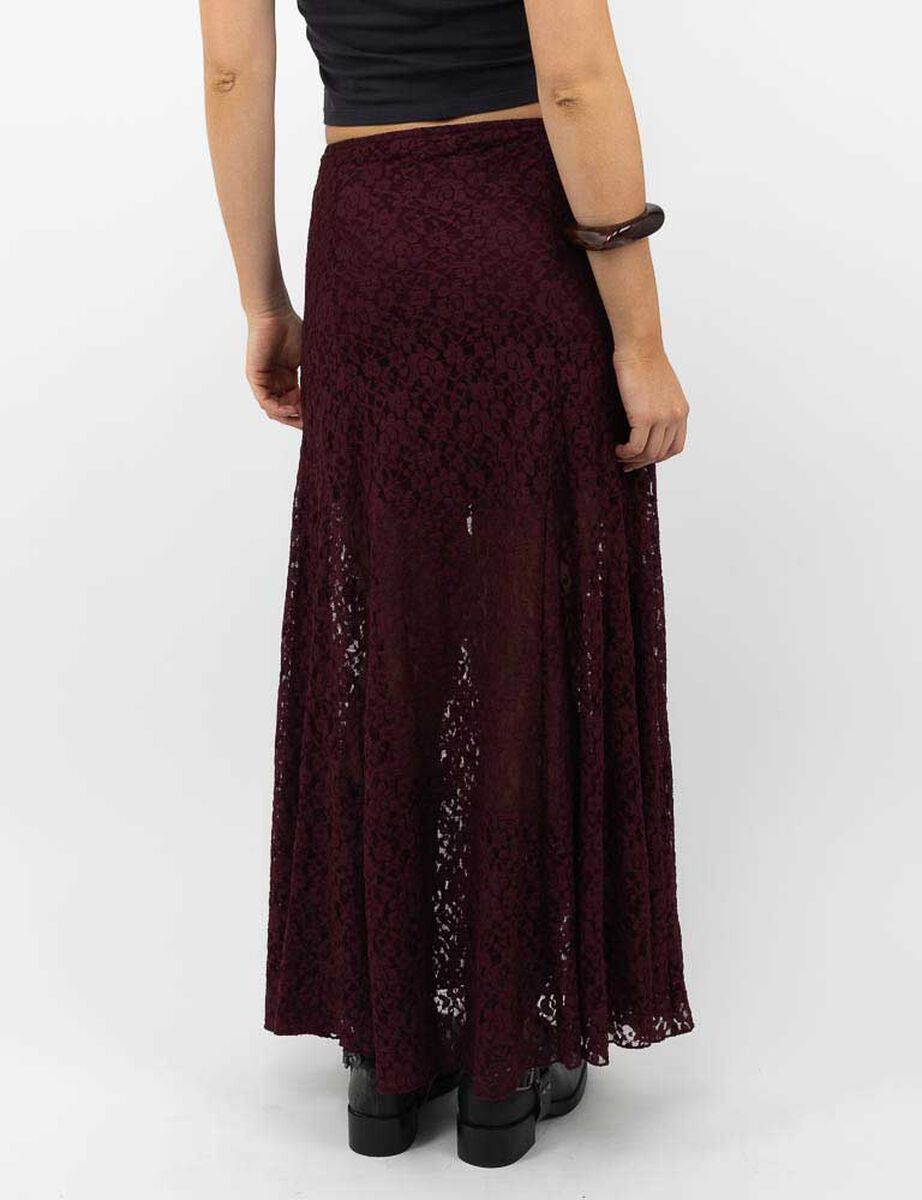 Falda Maxi Encaje Mujer Icono