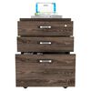Mueble Archivador TuHome Home Office 3 Cajones Negro Soft Co&ntilde;ac