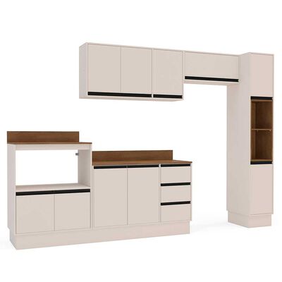 Imagen 2 del producto Kit Cocina Modular Premier Vekkahome 10 Puertas 3 Cajones Beige