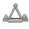 Sofá Innovamuebles Lego Kids 2 Cuerpos Gris Claro