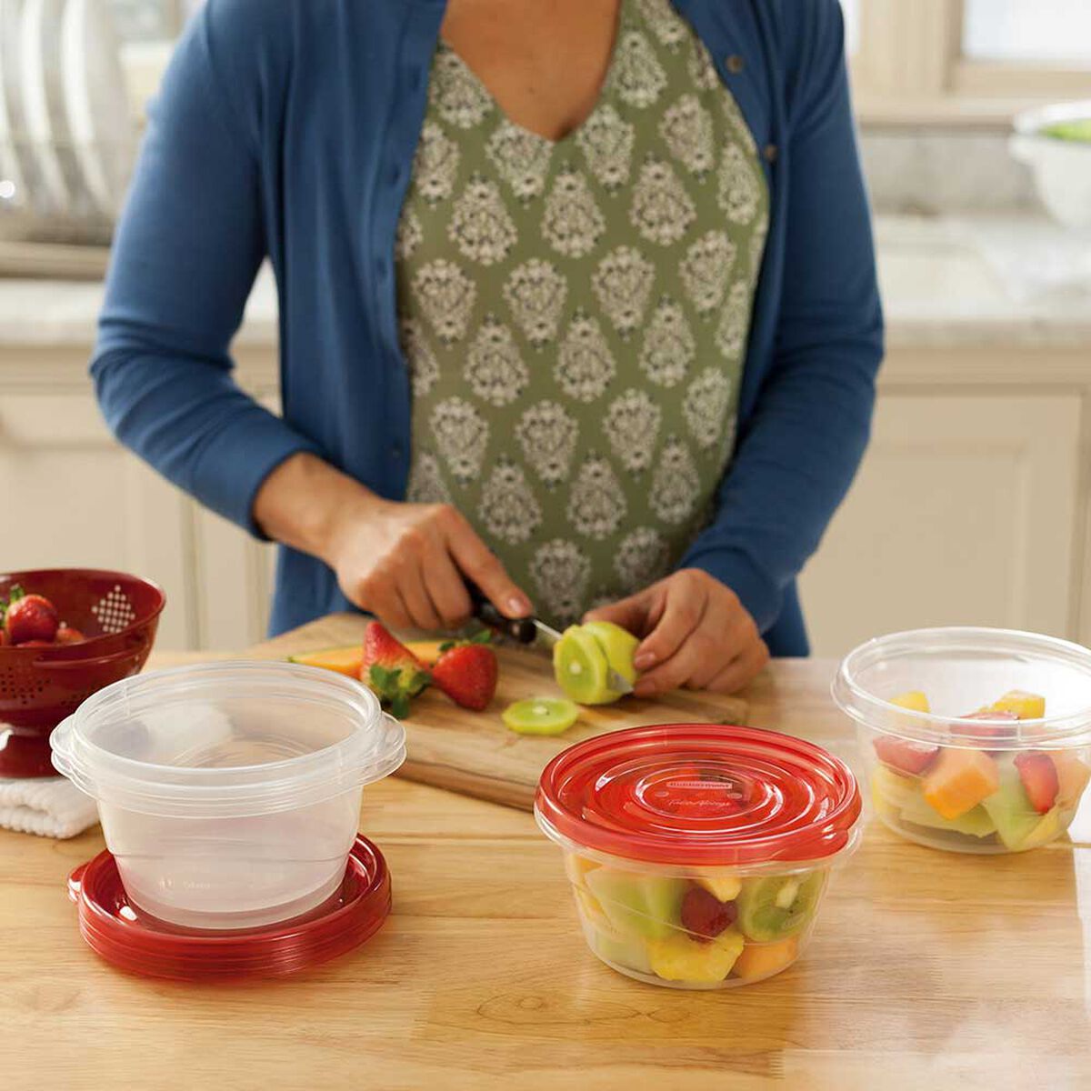 Set de 3 Contenedores Herméticos Rubbermaid Takealongs Circular 760 ml
