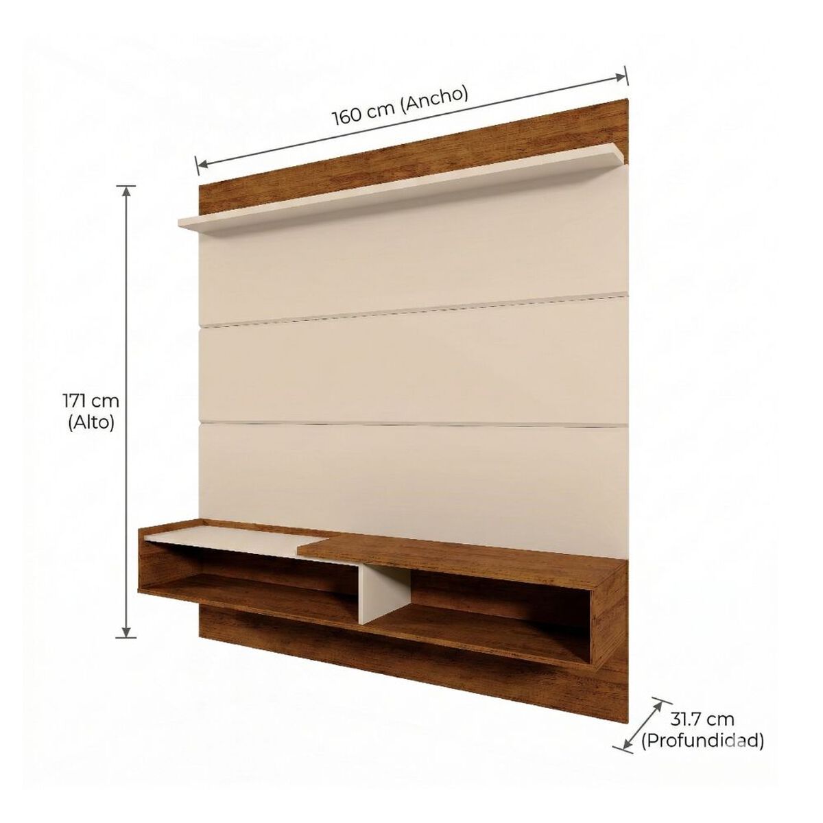 Panel TV Exit Triunfo Hasta 65" Beige